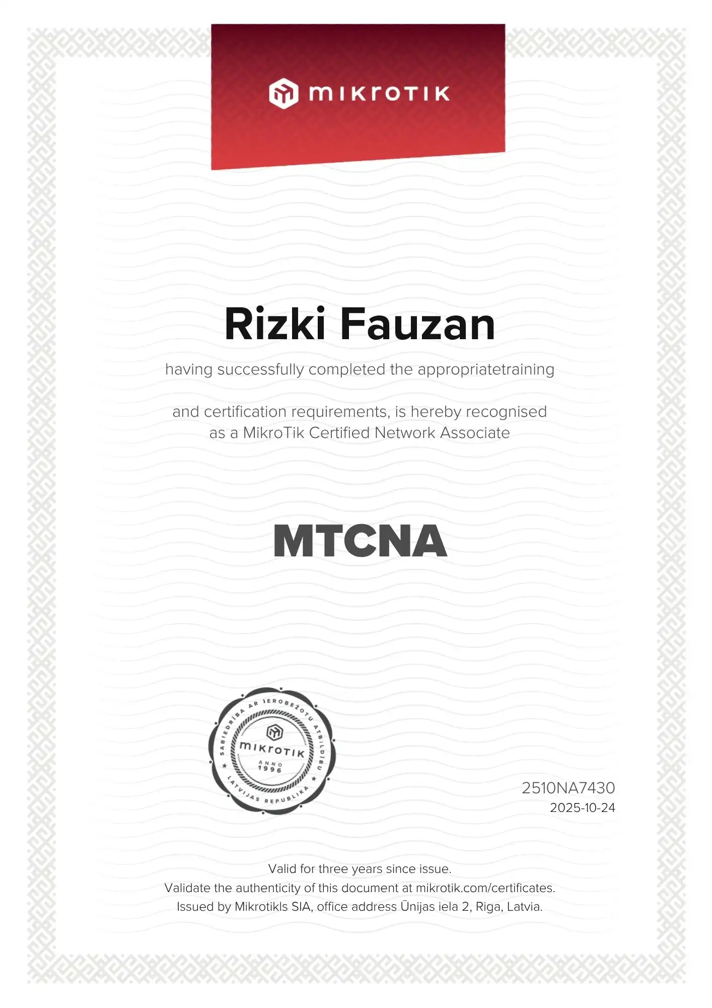 MTCNA