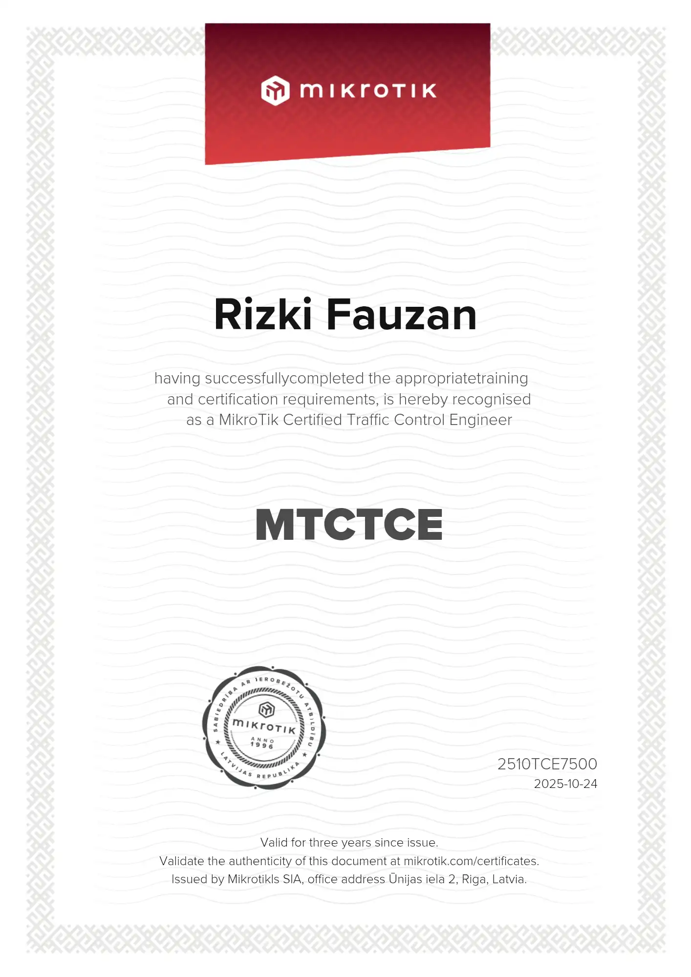 MTCTCE